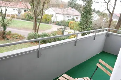 Ein Balkon oder eine Terrasse in der Unterkunft Charmantes Familienrefugium im Zentrum von Ludwigshafen - Eleganz & Komfort Ideal fur Familien