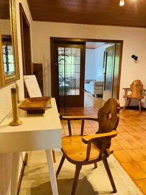 Ein Sitzbereich in der Unterkunft Odw homes - Wohnung im Landhaus mit Garten