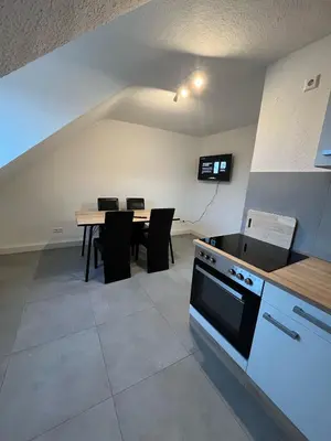 Küche/Küchenzeile in der Unterkunft nJoy! Business Apartment Pforzheim - gratis WLAN