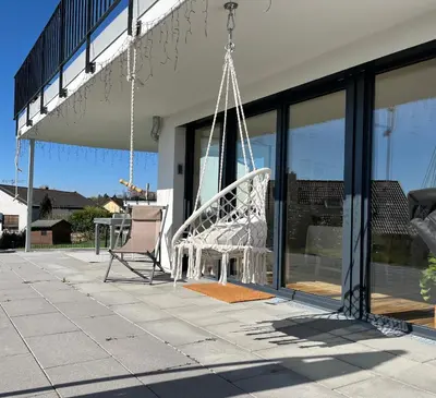 Das Gebäude in dem sich die Ferienwohnung befindet