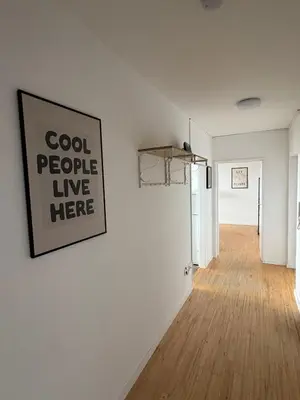 Küche/Küchenzeile in der Unterkunft Monteurs Wohnung über den Dächern der Stadt