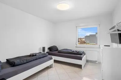 Ein Sitzbereich in der Unterkunft BA01 Moderne Wohnung in Flörsheim