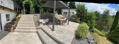 Ein Garten an der Unterkunft Dorfperle