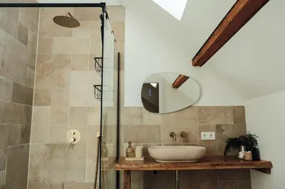 Ein Badezimmer in der Unterkunft Urban Loft - Appartment in ehemaliger Fabrik zentral in Landau