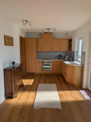 Küche/Küchenzeile in der Unterkunft Apartment im Grünen