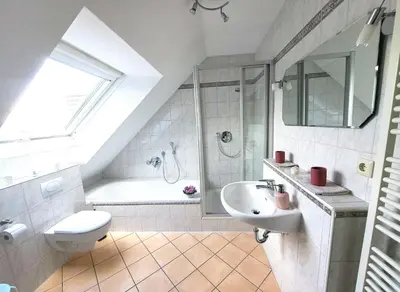 Ein Badezimmer in der Unterkunft Ferienwohnung Schwab