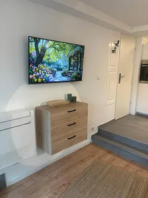 TV/Unterhaltungsangebot in der Unterkunft RIVERSIDE Cozy Apartment an der Weschnitz