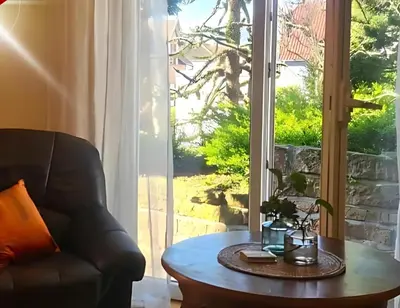 Ein Sitzbereich in der Unterkunft Apartment Vintage