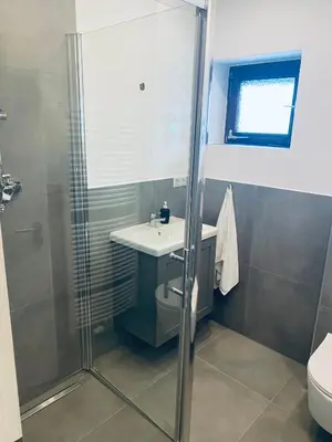 Ein Badezimmer in der Unterkunft Rhein-Neckar-Apartments Viernheim