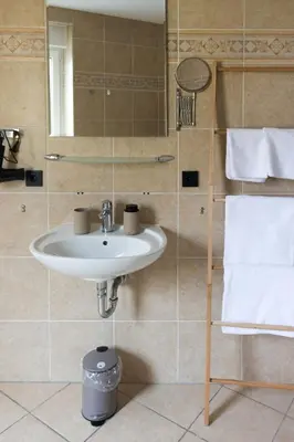 Ein Badezimmer in der Unterkunft gants gemütlich im Weisenheimer Hof