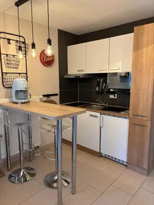 Küche/Küchenzeile in der Unterkunft Cozy studio apartment