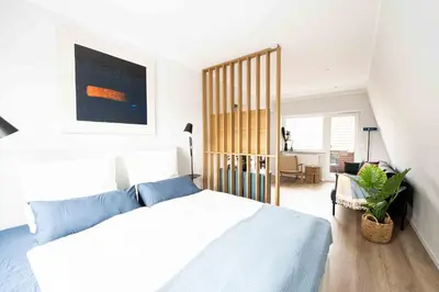 Ein Bett oder Betten in einem Zimmer der Unterkunft Apartment Mayer in Wachenheim an der Weinstraße