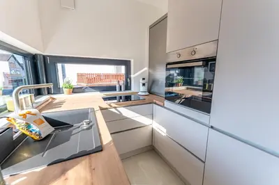 Küche/Küchenzeile in der Unterkunft Seiches Komfort Ferienwohnung