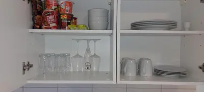 Küche/Küchenzeile in der Unterkunft Ferienwohnung