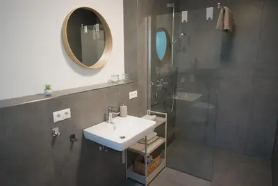 Ein Badezimmer in der Unterkunft Ferienwohnung Im Wiesengrund