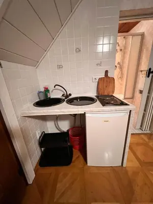 Küche/Küchenzeile in der Unterkunft Apartment I9I0 I MONTEURUNTERKUNFT
