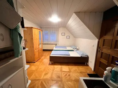 Ein Bett oder Betten in einem Zimmer der Unterkunft Apartment I9I0 I MONTEURUNTERKUNFT