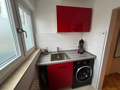 Küche/Küchenzeile in der Unterkunft 1 Bedroom Terrace Appartment Near Pforzheim