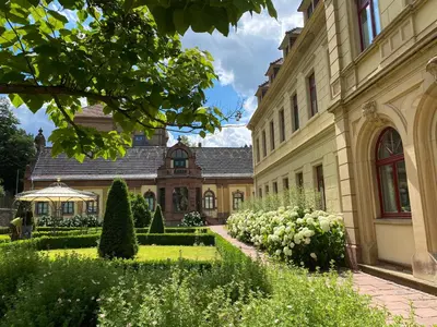 Ein Garten an der Unterkunft Villa Trautz Appartements