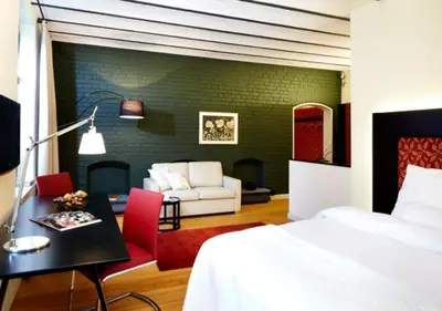 Ein Bett oder Betten in einem Zimmer der Unterkunft Villa Trautz Appartements