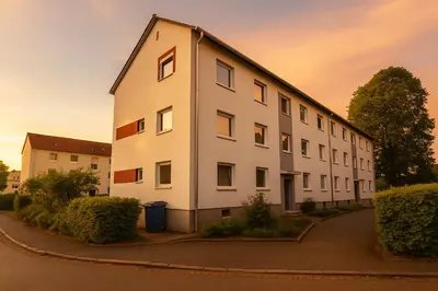 Das Gebäude in dem sich die Ferienwohnung befindet