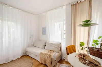 Ein Bett oder Betten in einem Zimmer der Unterkunft Gemütliche Ferienwohnung in Weinbergnähe & Tiefgarage