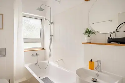 Ein Badezimmer in der Unterkunft Gemütliche Ferienwohnung in Weinbergnähe & Tiefgarage