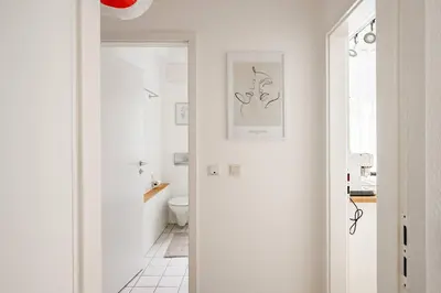 Ein Badezimmer in der Unterkunft Gemütliche Ferienwohnung in Weinbergnähe & Tiefgarage