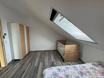 Ein Bett oder Betten in einem Zimmer der Unterkunft Wunderschöne und helle Wohnung