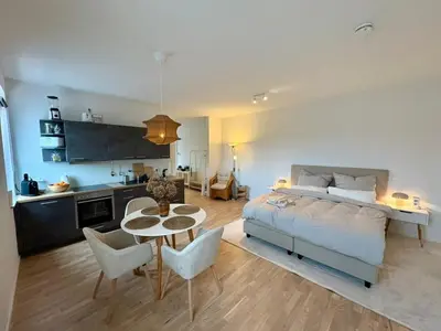 Küche/Küchenzeile in der Unterkunft Tamm CityHub Zentral, Komfortabel, Tiefgarage