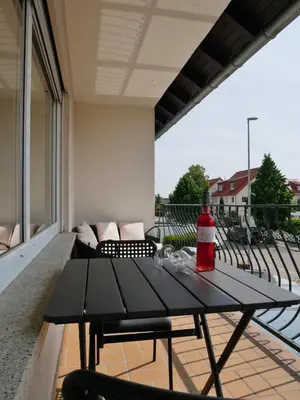 Ein Balkon oder eine Terrasse in der Unterkunft Ferienwohnung Barbara Stauder