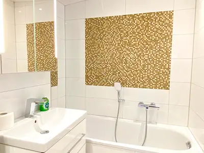 Ein Badezimmer in der Unterkunft Penthouse mit Domblick - Über den Dächern Speyers