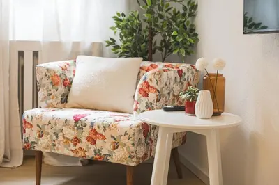 Ein Sitzbereich in der Unterkunft Black Forest Flower Apartment