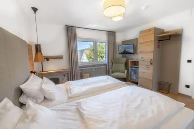Ein Bett oder Betten in einem Zimmer der Unterkunft Haus am Weinberg