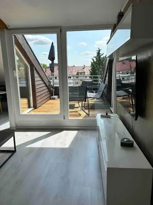 TV/Unterhaltungsangebot in der Unterkunft Lichtterrasse Sonnige Ruhe im Musikerviertel