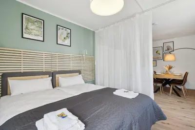 Ein Bett oder Betten in einem Zimmer der Unterkunft Amalfi A11 - 4 Betten - 2 Zimmer - mit großer Terrasse