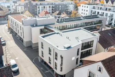Das Gebäude in dem sich das Hotel befindet