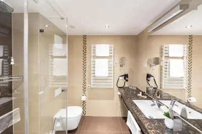 Ein Badezimmer in der Unterkunft Hotel HASEN