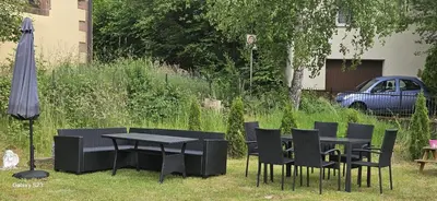 Ein Garten an der Unterkunft Gästehaus Schindhard