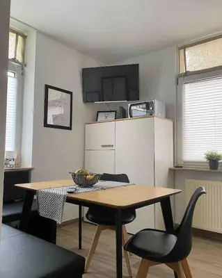 Küche/Küchenzeile in der Unterkunft Wohnung für bis zu 5 Gäste in Hockenheim, Nähe Walldorf, Speyer, Mannheim, Heidelberg, Ludwigshafen