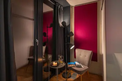 Ein Sitzbereich in der Unterkunft Lollipops-100qm-5Bed-Parken-View