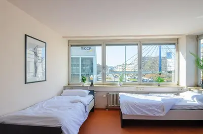 Ein Bett oder Betten in einem Zimmer der Unterkunft MZK Maier Zentrales Apartment