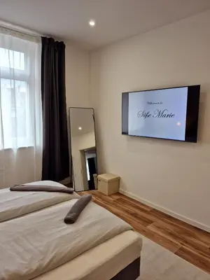 Ein Bett oder Betten in einem Zimmer der Unterkunft Süße Marie 15