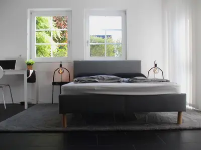 Ein Bett oder Betten in einem Zimmer der Unterkunft Ferienwohnung Rimbach im Odenwald