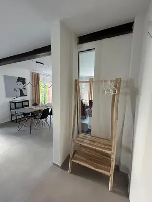 Ein Sitzbereich in der Unterkunft Neubau Wohnung mit 2 Terrassen