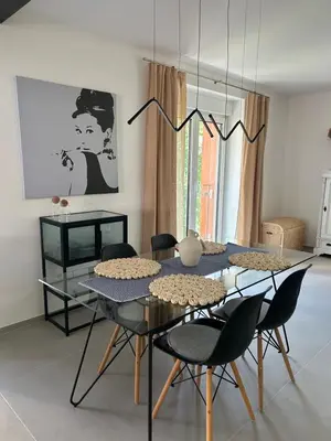 Ein Sitzbereich in der Unterkunft Neubau Wohnung mit 2 Terrassen