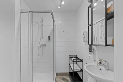 Ein Badezimmer in der Unterkunft RICLS Apartmenthaus Wurmberg - BRIGHT Collection