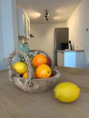 Küche/Küchenzeile in der Unterkunft Stylische Designwohnung direkt am Schloss Bruchsal mit 80 m2