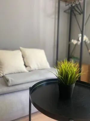 Ein Sitzbereich in der Unterkunft Apartment mit Terrasse, 200m Hbf