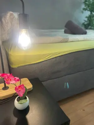 Ein Bett oder Betten in einem Zimmer der Unterkunft Apartment mit Terrasse, 200m Hbf